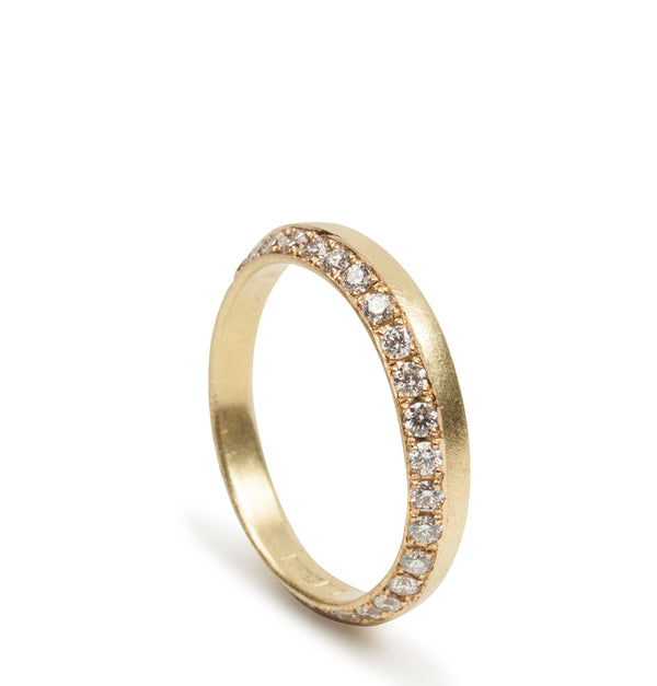 Memoire Goldring mit Brillanten