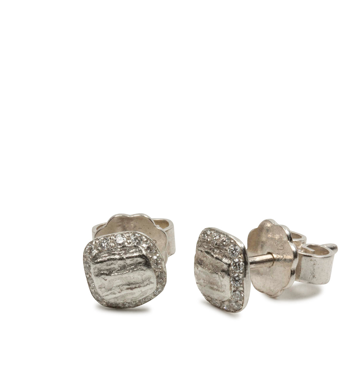 Ohrstecker mit Struktur - 6 mm - Goldschmiede Krack - Trauringe & Unikatschmuck aus Deidesheim