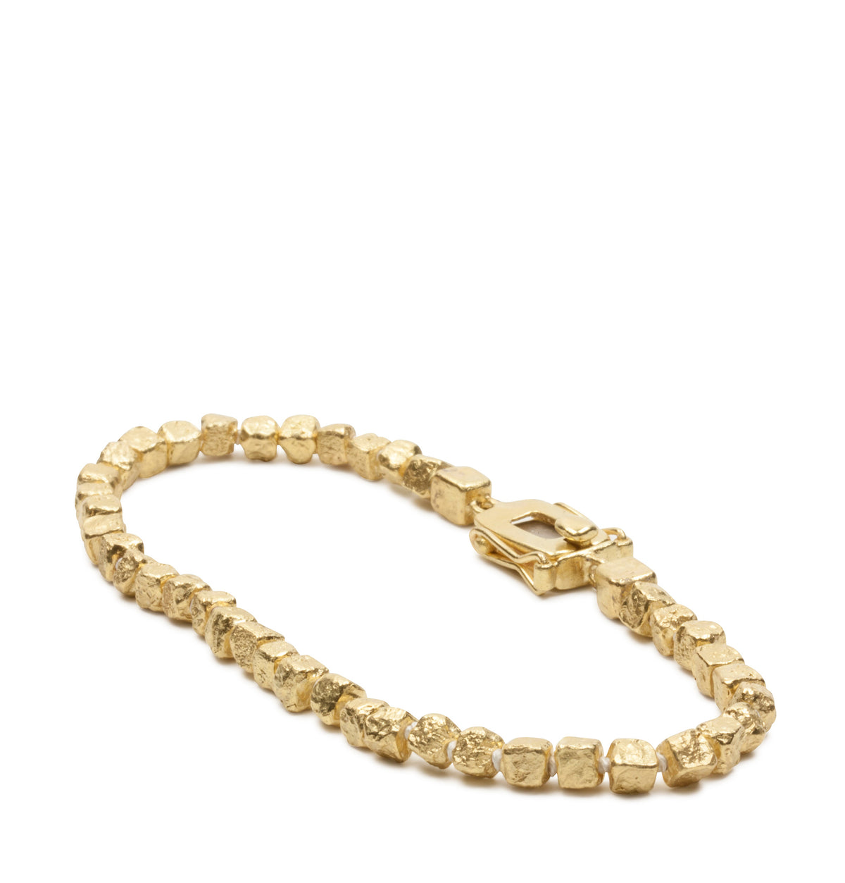 Armband aus 750 Gold mit "Nugget" Struktur - Goldschmiede Krack - Trauringe & Unikatschmuck aus Deidesheim