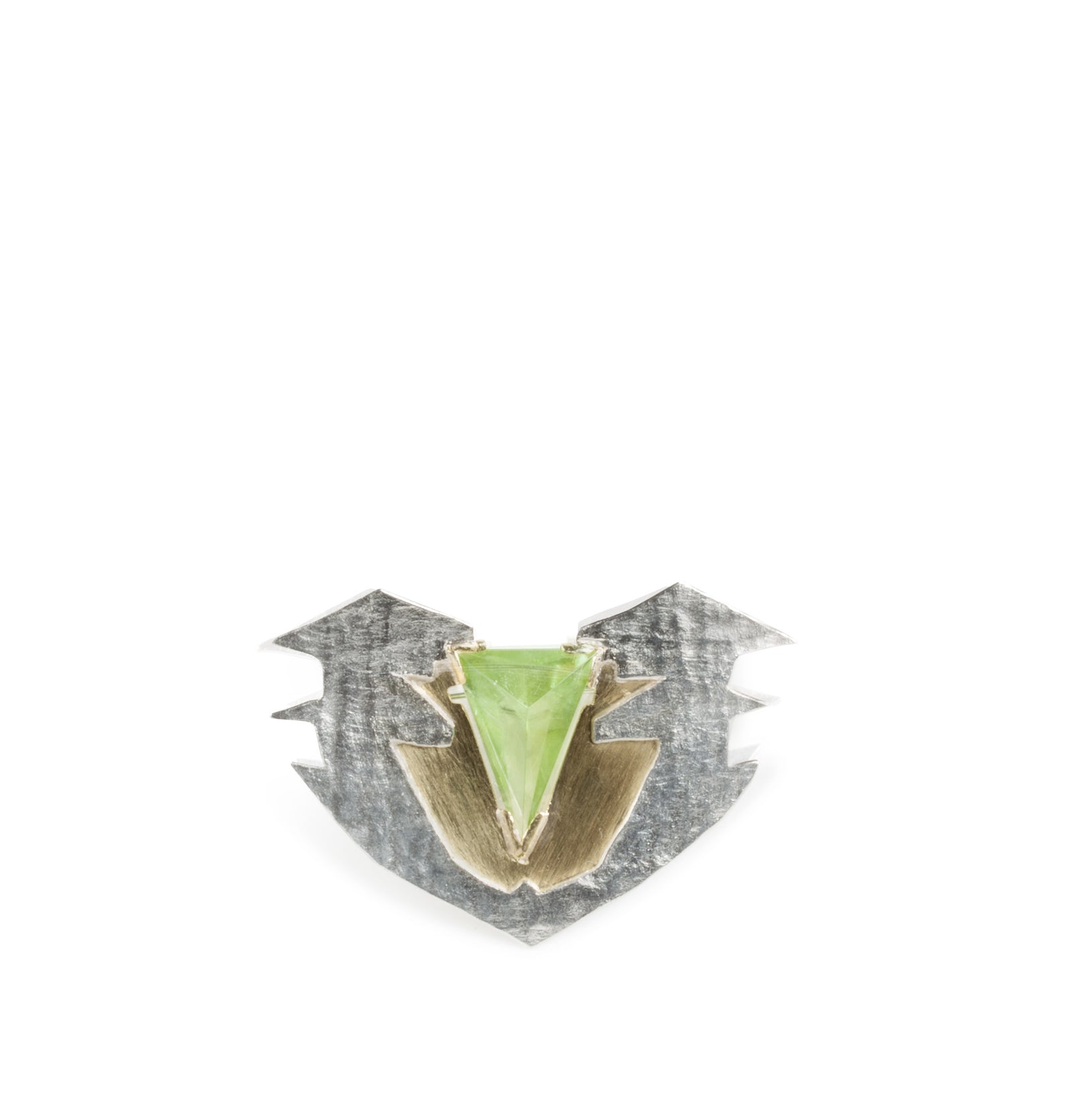 Peridot Brosche - Goldschmiede Krack