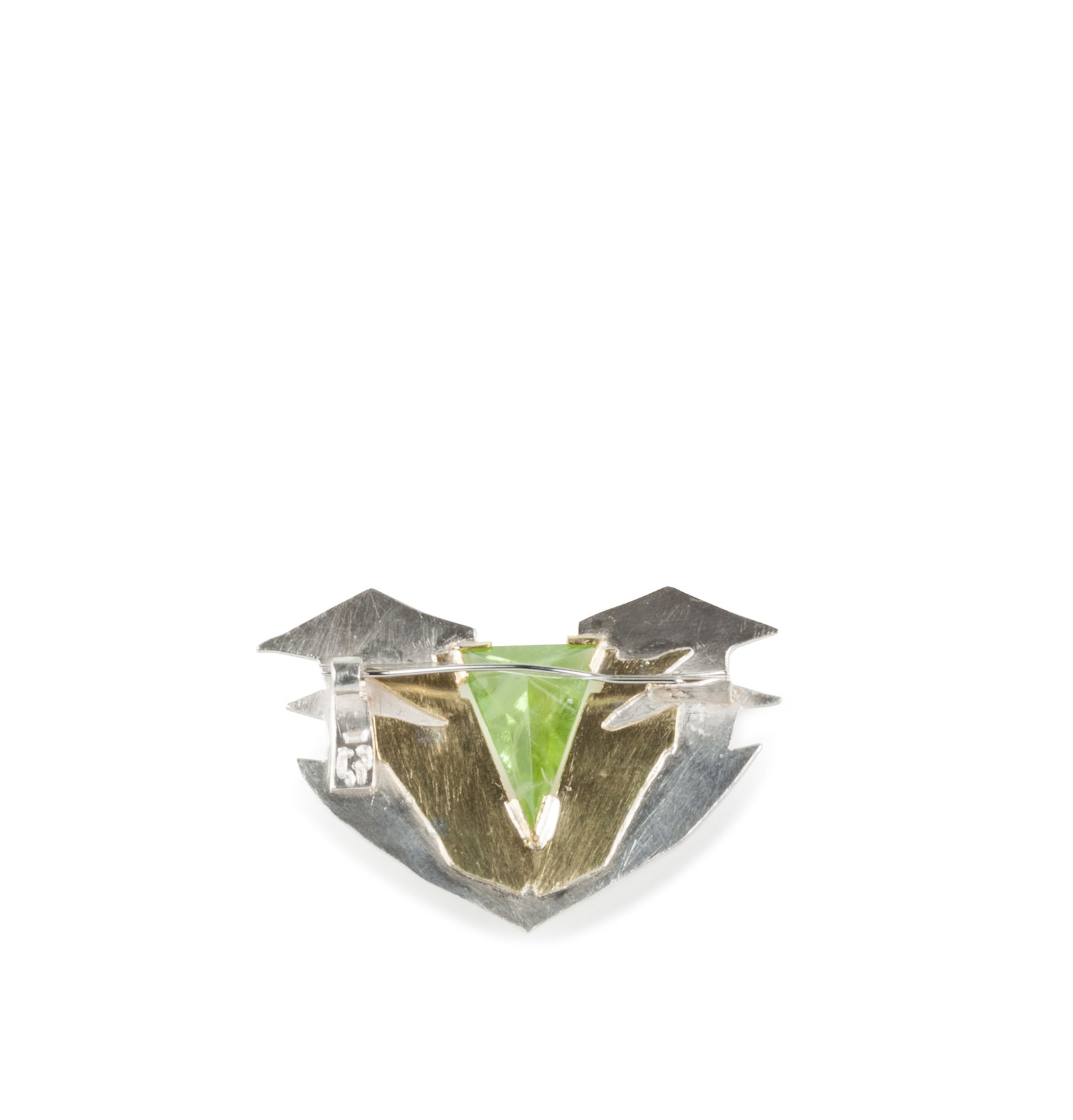 Peridot Brosche - Goldschmiede Krack