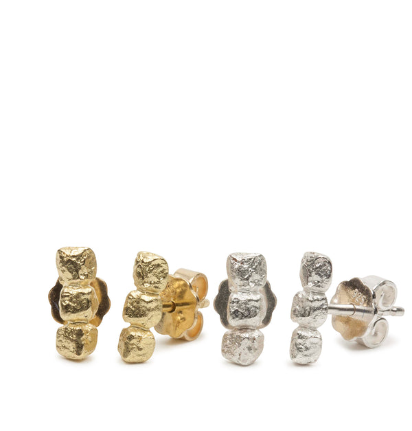 Triple Cubes Ohrstecker - Goldschmiede Krack - Trauringe & Unikatschmuck aus Deidesheim