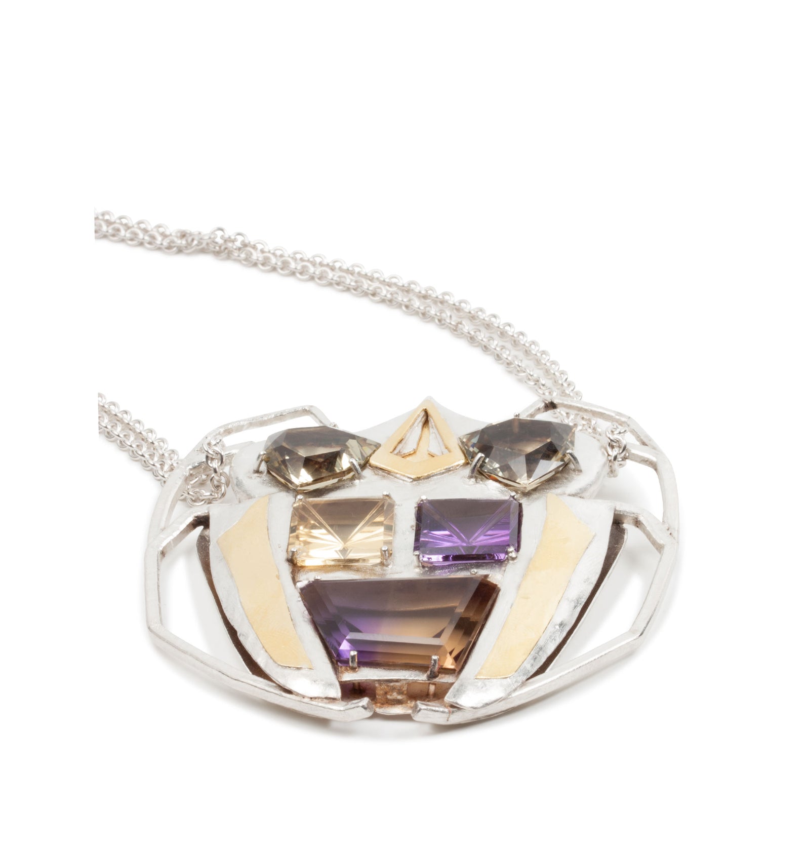 Citrin Amethyst Anhänger - Goldschmiede Krack