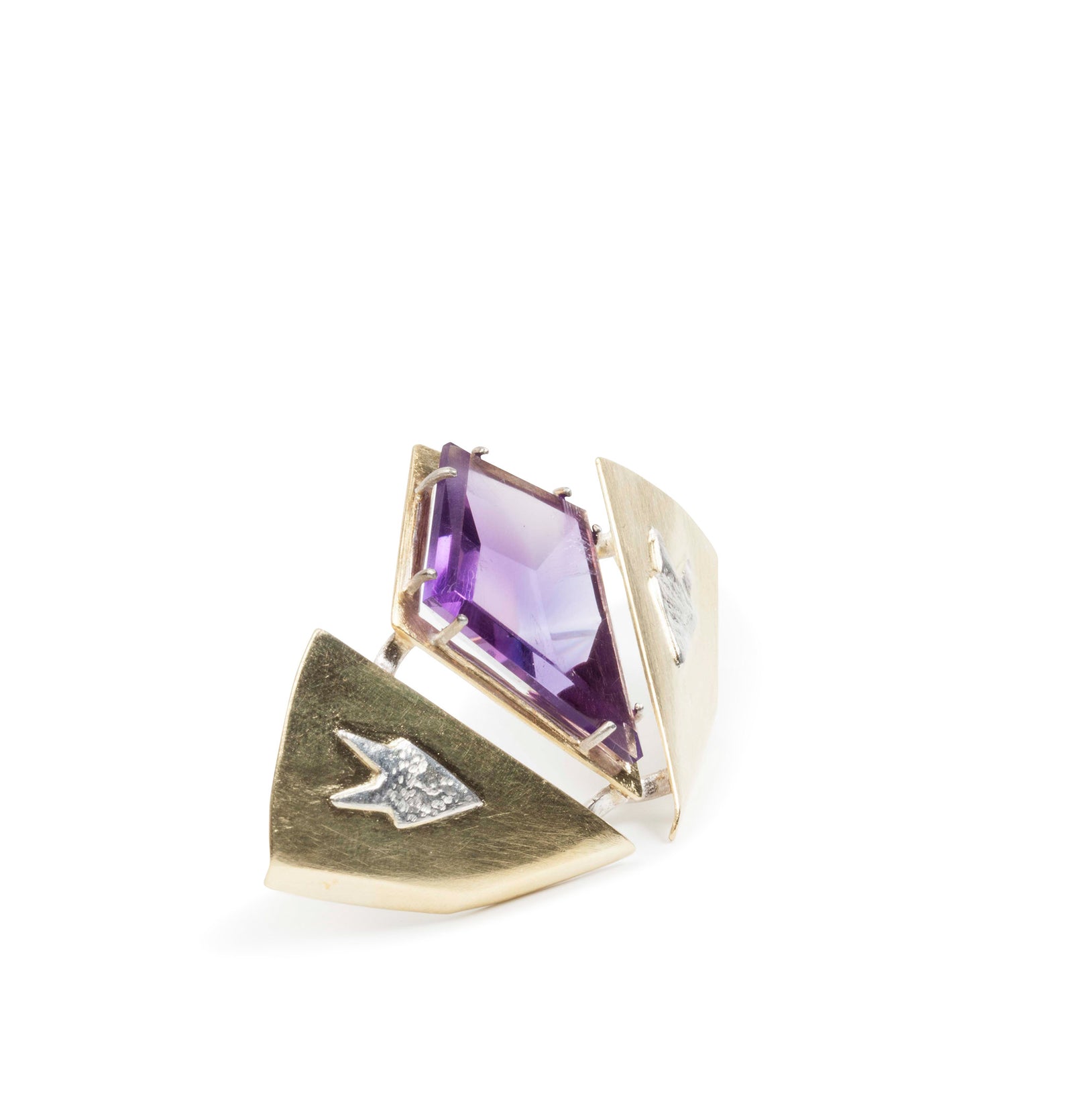 Amethyst Brosche - Goldschmiede Krack