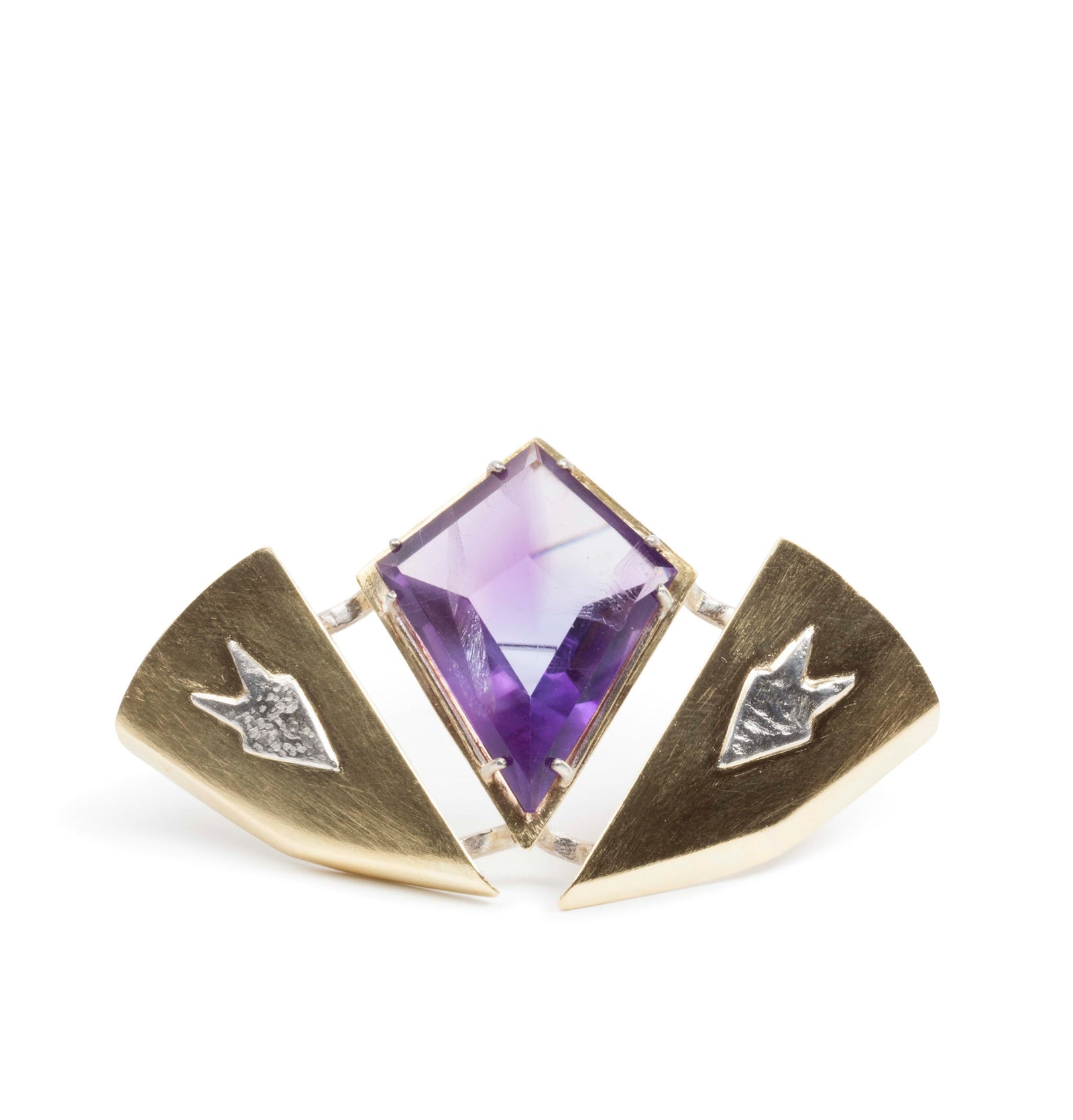 Amethyst Brosche - Goldschmiede Krack