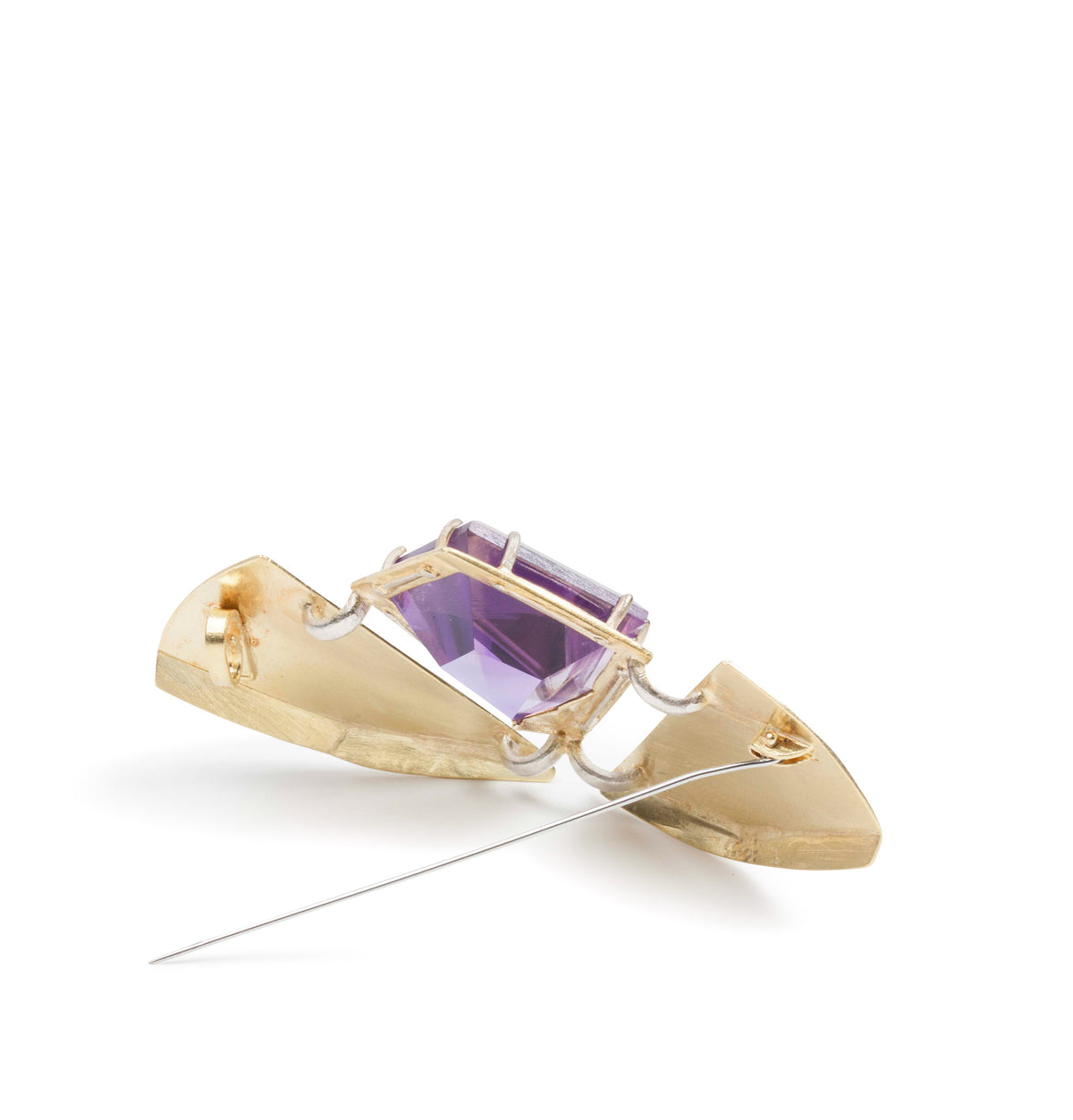 Amethyst Brosche - Goldschmiede Krack
