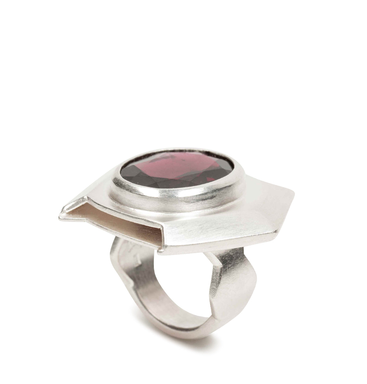 Granat Silberring