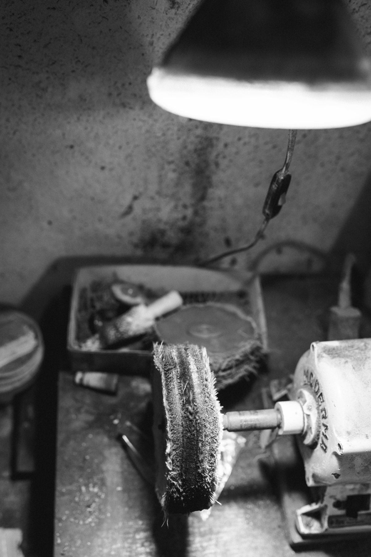 Polieren an der Maschine